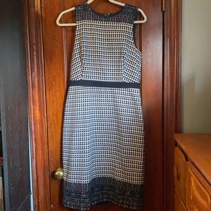 J. Crew Blue Muslin Tweed Sheath Dress sz 6T